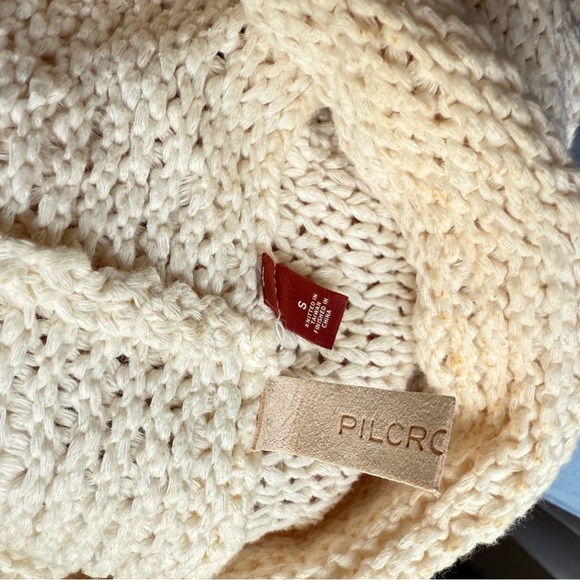 Pilcro Cream Cowl Turtleneck Sweater - Picture 5 of 8